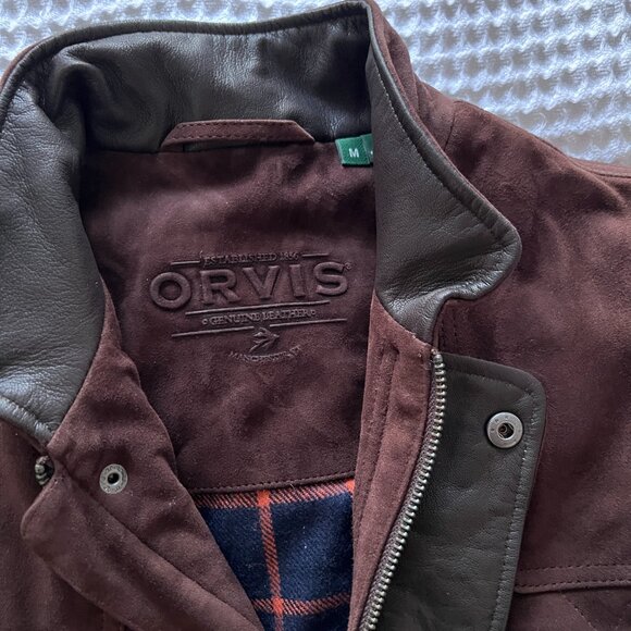 NWOT Men's Orvis Suede Padded Vest - Picture 3 of 8